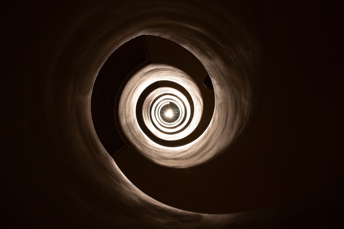 An upwards spiral